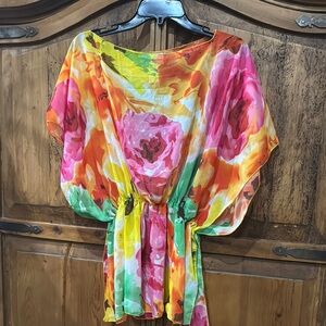 Floral Multicolor Women's Top